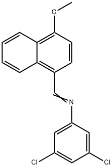 (3,5-dichlorophenyl)[(4-methoxy-1-naphthyl)methylene]amine Struktur