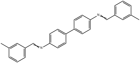 N,N'-bis(3-methylbenzylidene)-4,4'-biphenyldiamine Struktur