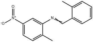 (2-methylbenzylidene)(2-methyl-5-nitrophenyl)amine Struktur