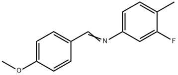 (3-fluoro-4-methylphenyl)(4-methoxybenzylidene)amine Struktur