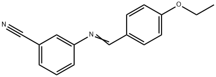 3-[(4-ethoxybenzylidene)amino]benzonitrile Struktur