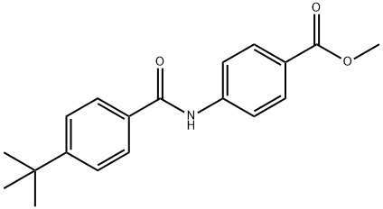 methyl 4-(4-(tert-butyl)benzamido)benzoate Struktur