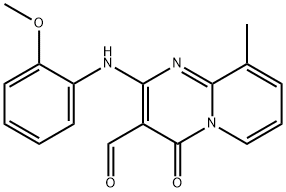 2-((2-methoxyphenyl)amino)-9-methyl-4-oxo-4H-pyrido[1,2-a]pyrimidine-3-carbaldehyde Struktur