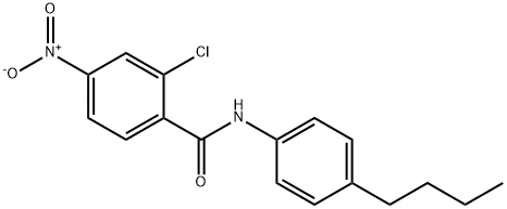 N-(4-n-Butylphenyl)-2-chloro-4-nitrobenzamide, 97% Struktur