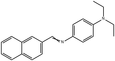 N,N-diethyl-N'-(2-naphthylmethylene)-1,4-benzenediamine Struktur