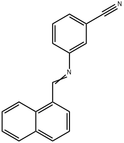 3-[(1-naphthylmethylene)amino]benzonitrile Struktur