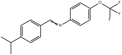 N-(4-isopropylbenzylidene)-4-(trifluoromethoxy)aniline Struktur