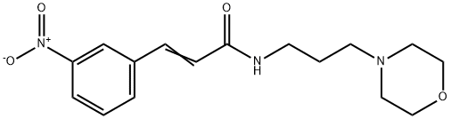 (E)-N-(3-morpholin-4-ylpropyl)-3-(3-nitrophenyl)prop-2-enamide Struktur