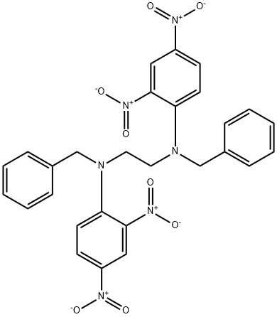 N,N'-dibenzyl-N,N'-bis(2,4-dinitrophenyl)-1,2-ethanediamine Struktur