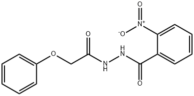 2-nitro-N'-(phenoxyacetyl)benzohydrazide Struktur