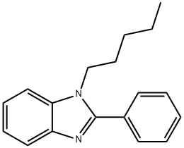 1-pentyl-2-phenyl-1H-benzo[d]imidazole Struktur