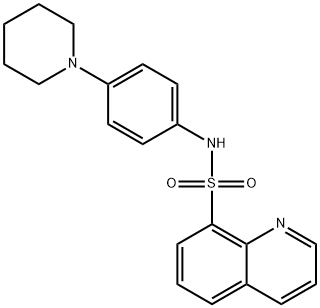 N-(4-(piperidin-1-yl)phenyl)quinoline-8-sulfonamide Struktur