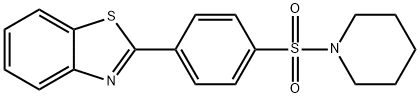 2-(4-(piperidin-1-ylsulfonyl)phenyl)benzo[d]thiazole Struktur