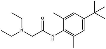 N-(4-(tert-butyl)-2,6-dimethylphenyl)-2-(diethylamino)acetamide Struktur