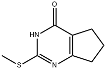 4H-Cyclopentapyrimidin-4-one,3,5,6,7-tetrahydro-2-(methylthio)- Struktur