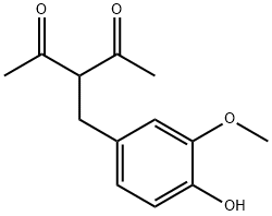 2,4-Pentanedione,3-[(4-hydroxy-3-methoxyphenyl)methyl]- Struktur