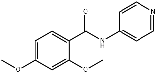 2,4-dimethoxy-N-(pyridin-4-yl)benzamide Struktur