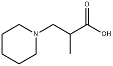 2-methyl-3-(1-piperidinyl)propanoic acid Struktur