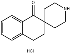 3,4-DIHYDRO-1H-SPIRO[NAPHTHALENE-2,4-PIPERIDIN]-1-ONE HCL Struktur