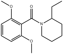 (2,6-dimethoxyphenyl)-(2-ethylpiperidin-1-yl)methanone Struktur