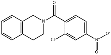 (2-chloro-4-nitrophenyl)-(3,4-dihydro-1H-isoquinolin-2-yl)methanone Struktur