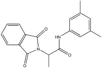 N-(3,5-dimethylphenyl)-2-(1,3-dioxoisoindolin-2-yl)propanamide Struktur