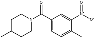 (4-methyl-3-nitrophenyl)(4-methylpiperidin-1-yl)methanone Struktur