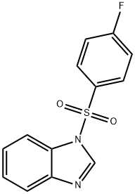 1-(4-fluorophenyl)sulfonylbenzimidazole Struktur