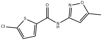 5-chloro-N-(5-methyl-1,2-oxazol-3-yl)thiophene-2-carboxamide Struktur