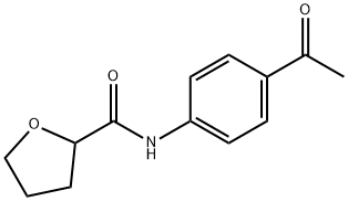 N-(4-acetylphenyl)oxolane-2-carboxamide Struktur