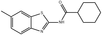 N-(6-methylbenzo[d]thiazol-2-yl)cyclohexanecarboxamide Struktur