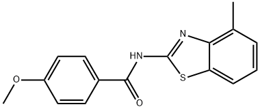 4-methoxy-N-(4-methylbenzo[d]thiazol-2-yl)benzamide Struktur