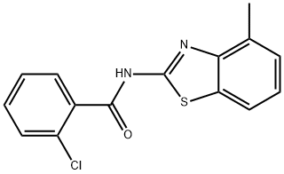 2-chloro-N-(4-methylbenzo[d]thiazol-2-yl)benzamide Struktur