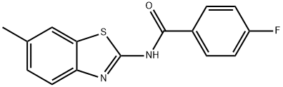 (E)-4-fluoro-N-(6-methylbenzo[d]thiazol-2(3H)-ylidene)benzamide Struktur