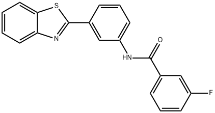 N-(3-(benzo[d]thiazol-2-yl)phenyl)-3-fluorobenzamide Struktur