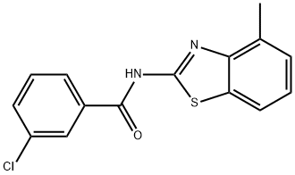 3-chloro-N-(4-methylbenzo[d]thiazol-2-yl)benzamide Struktur