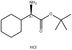 R-Cyclohexylglycine 1,1-dimethylethyl ester, hydrochloride Struktur