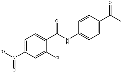 N-(4-Acetyl-phenyl)-2-chloro-4-nitro-benzamide Struktur