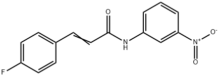 (E)-3-(4-fluorophenyl)-N-(3-nitrophenyl)acrylamide Struktur