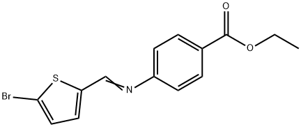 ethyl 4-{[(5-bromo-2-thienyl)methylene]amino}benzoate Struktur