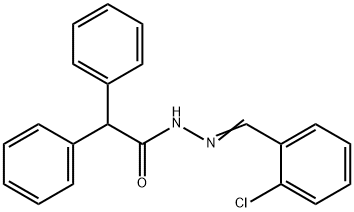 N'-(2-chlorobenzylidene)-2,2-diphenylacetohydrazide Struktur