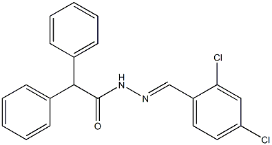 N'-(2,4-dichlorobenzylidene)-2,2-diphenylacetohydrazide Struktur