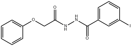 3-iodo-N'-(phenoxyacetyl)benzohydrazide Struktur