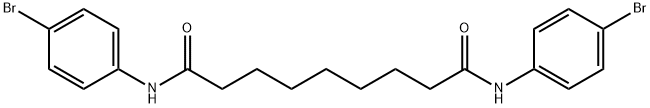 N,N'-bis(4-bromophenyl)nonanediamide Struktur