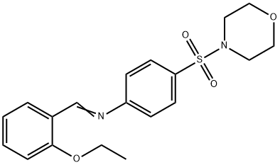 N-(2-ethoxybenzylidene)-4-(4-morpholinylsulfonyl)aniline Struktur