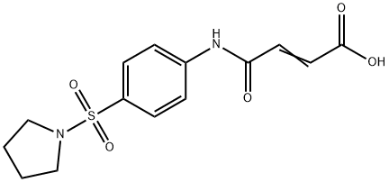 (E)-4-oxo-4-(4-pyrrolidin-1-ylsulfonylanilino)but-2-enoic acid Struktur