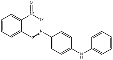 N-(2-nitrobenzylidene)-N'-phenyl-1,4-benzenediamine Struktur