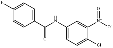 N-(4-chloro-3-nitrophenyl)-4-fluorobenzamide Struktur