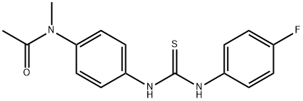 N-[4-({[(4-fluorophenyl)amino]carbonothioyl}amino)phenyl]-N-methylacetamide Struktur