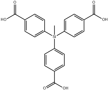 苯甲酸,4,4',4'-(甲基硅基)三- 結(jié)構(gòu)式